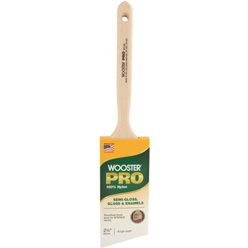Wooster 2-1/2 in. Pro Nylon Angle Sash Brush