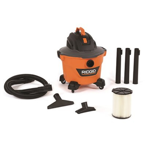 RIDGID 9 Gallon 4.25 Peak HP NXT Wet/Dry Shop Vacuum with Filter, Locking Hose and Accessories