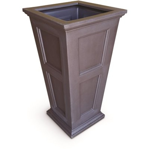 Mayne Fairfield 40 in. Tall Espresso Polyethylene Planter