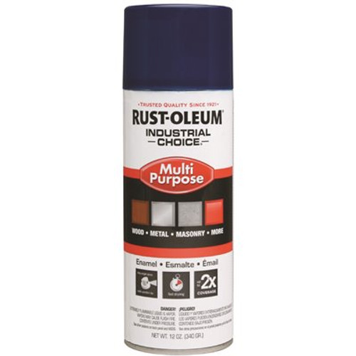 Rust-Oleum Industrial Choice 12 oz. Gloss Regal Blue Enamel Spray Paint