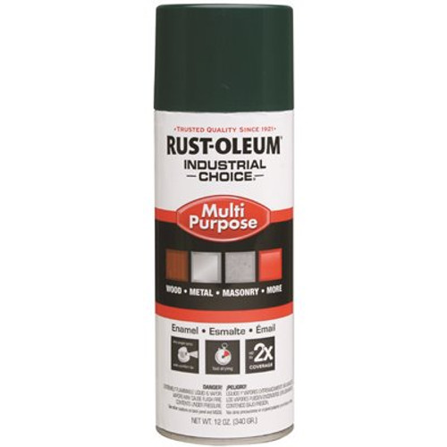 Rust-Oleum Industrial Choice 12 oz. Gloss Hunter Green Enamel Spray Paint