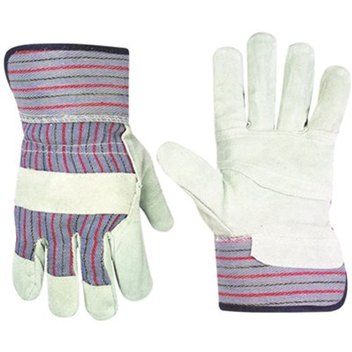 Custom LeatherCraft Large Economy Safety Cuff Work Gloves (1-Pair)