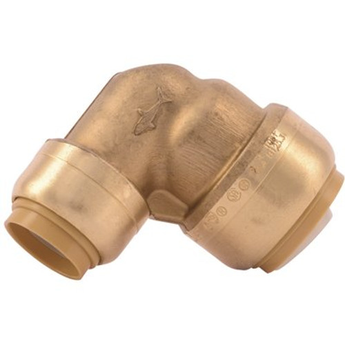 SharkBite 1/2 in. x 3/4 in. Brass Push-to-Connect 90-Degree Reducer Elbow