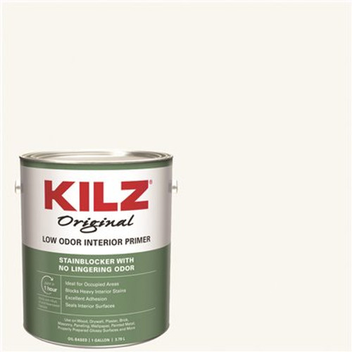 KILZ Original 1 Gal. White Low-Odor Oil-Based Interior Primer, Sealer, and Stain Blocker