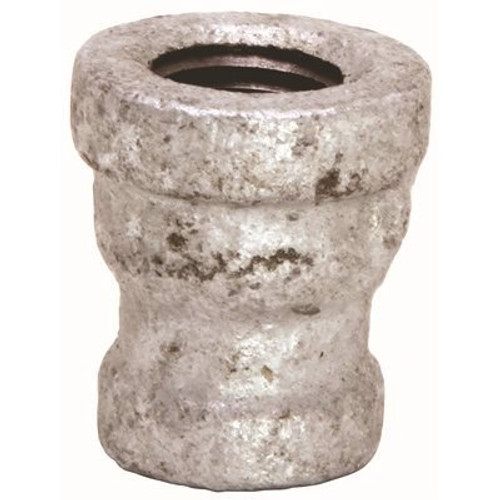 ProPlus 1/2 in. x 3/8 in. Galvanized Malleable Coupling