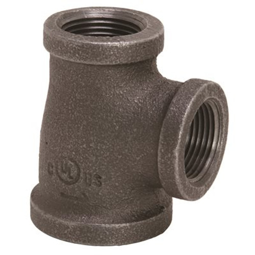ProPlus 3/4 in. x 1/2 in. x 3/4 in. Black Malleable Tee