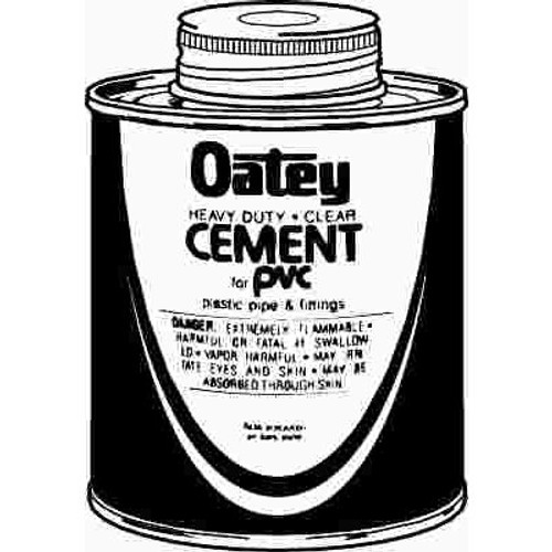 OATEY 8 oz. Heavy-Duty Clear PVC Cement