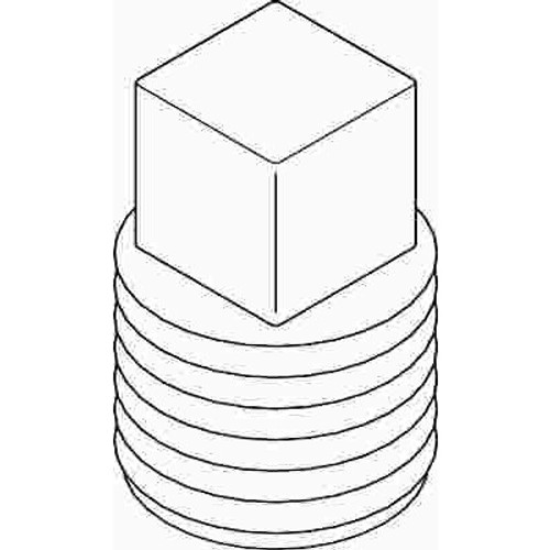 ProPlus 1/2 in. Black Malleable Plug