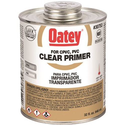 Oatey 32 oz. Clear CPVC and PVC Primer