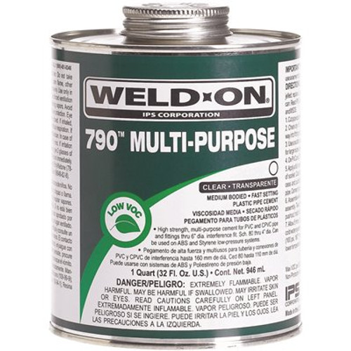 IPS Corporation Multi-Purpose Weld On Cement 1/4 Pint Clear