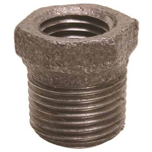 ProPlus 1-1/2 in. x 3/4 in. Black Malleable Bushing