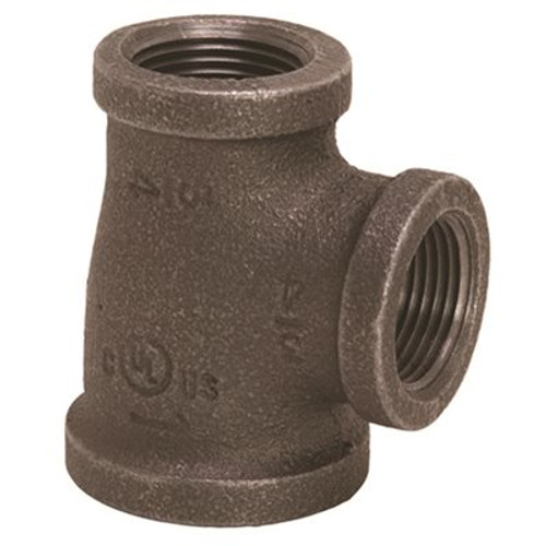 ProPlus 1/2 in. x 3/8 in. Black Malleable Tee