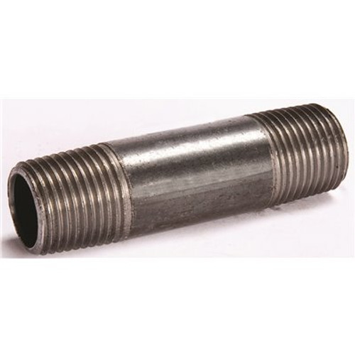 Southland 1/2 in. x 3-1/2 in. Black Steel Nipple Southland 1/2 in. x 3-1/2 in. Black Steel Nipple