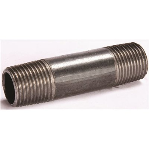 Southland 1/2 in. x 8 in. Black Steel Nipple Southland 1/2 in. x 8 in. Black Steel Nipple