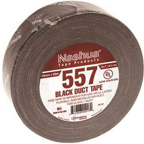 Nashua Tape 1.89 in. x 60 yds. UL181B FX Listed Duct Tape in Black Nashua Tape 1.89 in. x 60 yds. UL181B FX Listed Duct Tape in Black