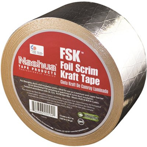 Nashua Tape 2.83 in. x 50 yds. Foil-Scrim-Kraft Insulation Duct Tape