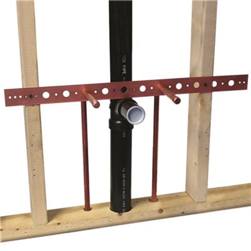 HOLDRITE 26 in. Flat Copper-Bonded Bracket for 1/2 in. Pipe (50-Pack)