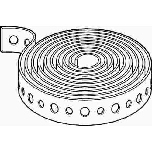 Greenfield 3/4 in. x 10 ft. 28-Gauge Galvanized Steel Hanger Strap