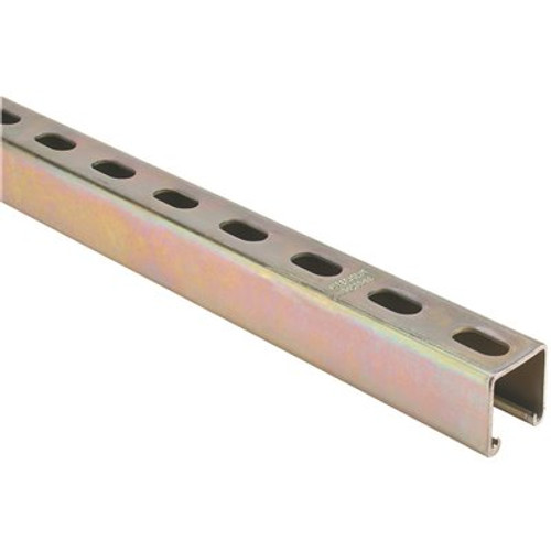 Superstrut 10 ft. 12-Gauge Half Slotted Metal Framing Strut Channel in Gold Galvanized