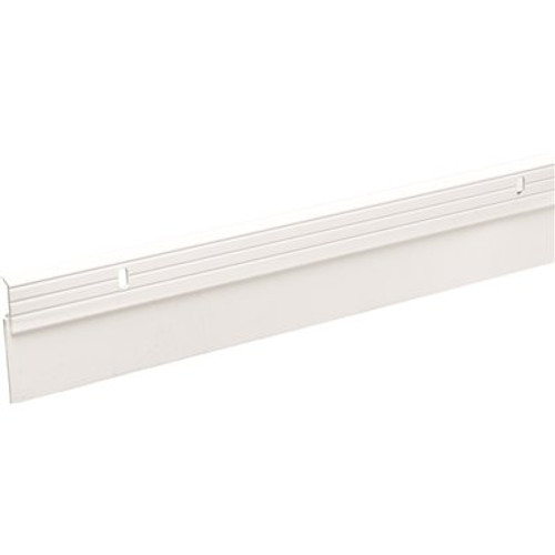 Frost King 2 in. x 36 in. White Premium and Reinforced Rubber Door Sweep Weatherstrip