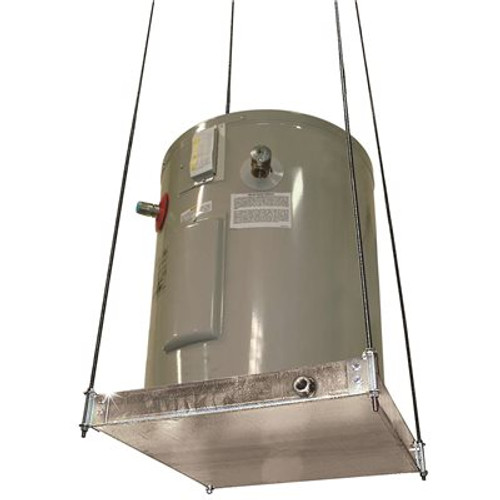 HOLDRITE SUSPENDED WATER HEATER PLATFORM WITH PAN 26-1/2 IN. X 26-1/2 IN. DIA HOLDRITE SUSPENDED WATER HEATER PLATFORM WITH PAN 26-1/2 IN. X 26-1/2 IN. DIA