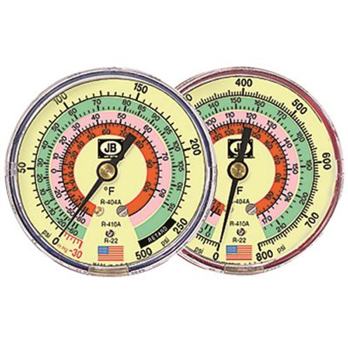JB INDUSTRIES 3-1/8 in. Compound Gauge