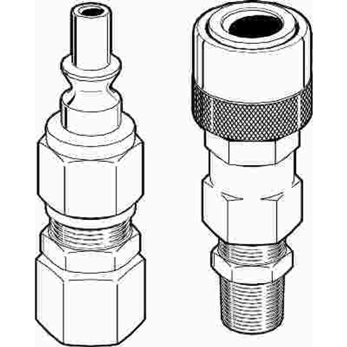 MEC 1/4 in. MNPT x 9/16 in.-18 LHT Male Quick Connector