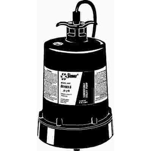 Simer 1/4 HP Submersible Manual Utility Pump