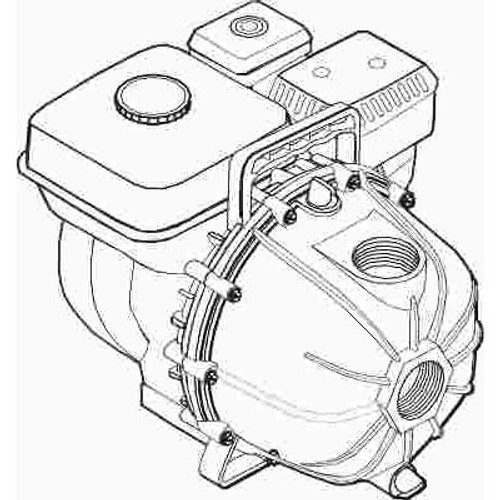 Simer 5.5 HP Gas Engine Pump