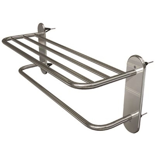 WingIts Master Series 18 in. Towel Rack with 4 Master Anchors in Polished Stainless Steel