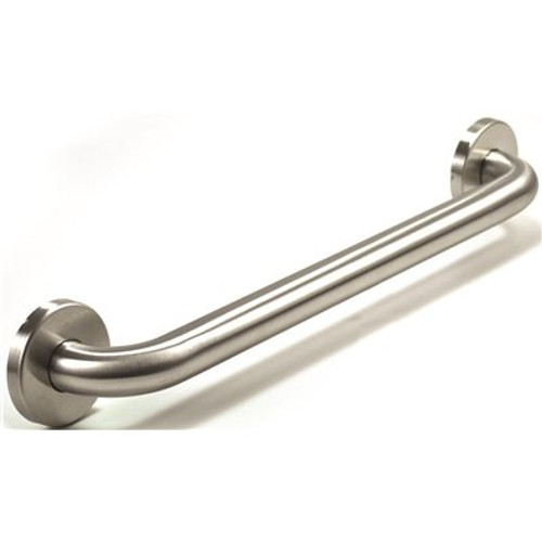 WingIts STANDARD Series 32 in. x 1.25 in. Grab Bar in Satin Stainless Steel (35 in. Overall Length)