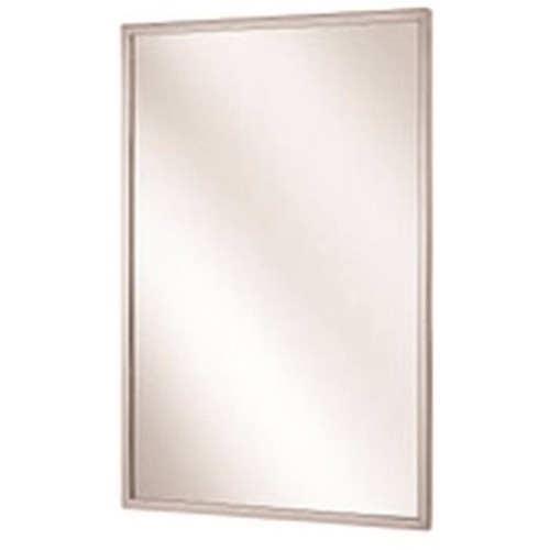 Bradley 24 x 30 in. Channel Frame Mirror, Stainless Steel