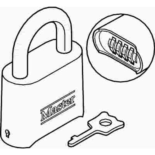 Master Lock Combination Lock, Resettable, Numbers Master Lock Combination Lock, Resettable, Numbers