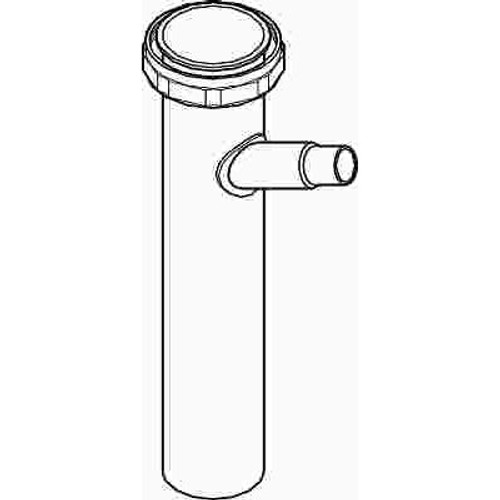 Premier HIWAY DISHWASHER TAILPIECE, SATIN CHROME, 1-1/2 X 8 IN.