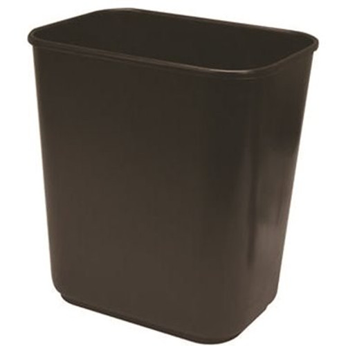 Continental 13-5/8 Qt. Commercial Plastic Trash Can in Black