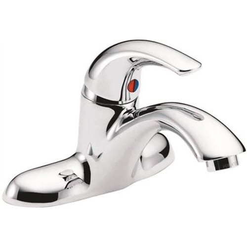 Delta Teck 4 in. Centerset Single-Handle Bathroom Faucet in Polished Chrome