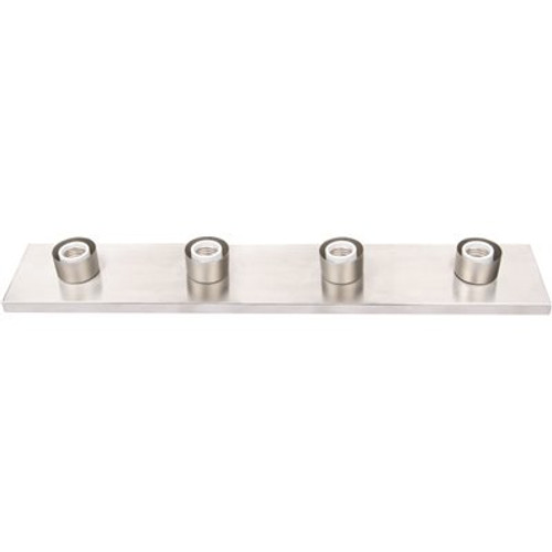 ROYAL COVE 4-Light Brushed Nickel Bath Light