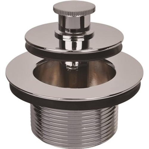 IPS Corporation IPS Push-Pull Bathtub Stopper, 1-1/4 in., 16 TPI in Polished Chrome