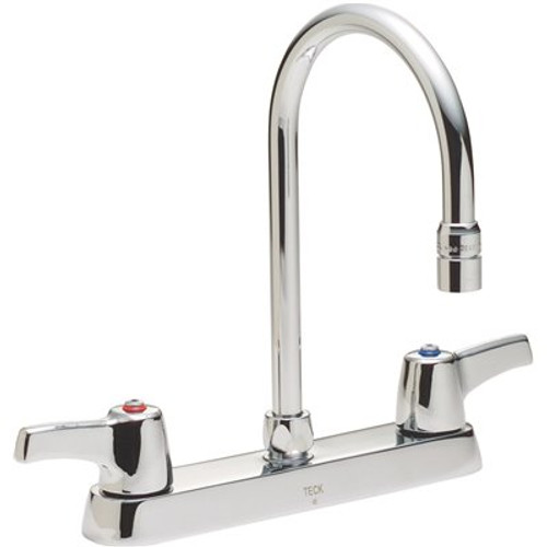 Delta 2-Handle Standard Kitchen Faucet in Chrome