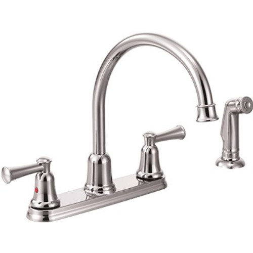 CLEVELAND FAUCET GROUP Capstone 2-Handle Side Sprayer Kitchen Faucet in Chrome