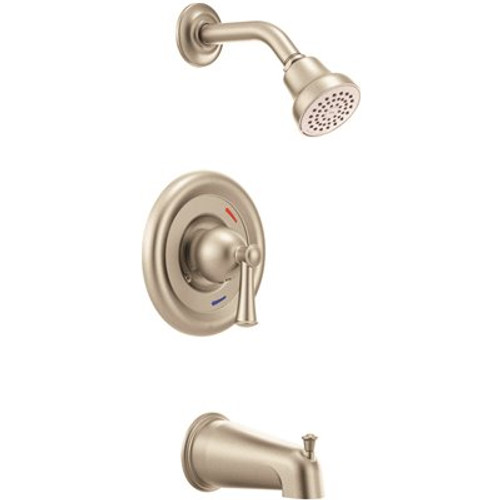 CLEVELAND FAUCET GROUP Capstone Single-Handle 1-Spray Tub and Shower Faucet Trim Kit in Brushed Nickel (Valve Not Included)