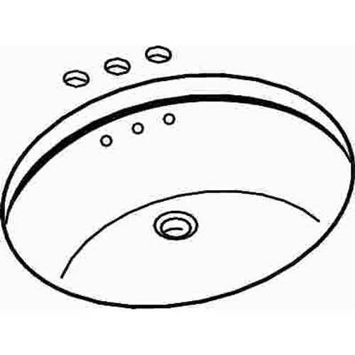 American Standard Ovalyn Undermount Bathroom Vessel Sink in White