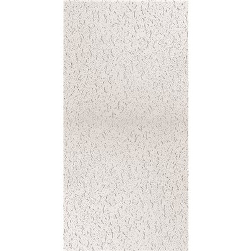 USG Ceilings 2 ft. x 4 ft. Fifth Avenue Firecode White Square Edge Lay-In Ceiling Tile, case of 8 (64 sq. ft)