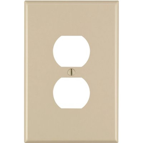 Legrand White 1-Gang Duplex Outlet Wall Plate (1-Pack)