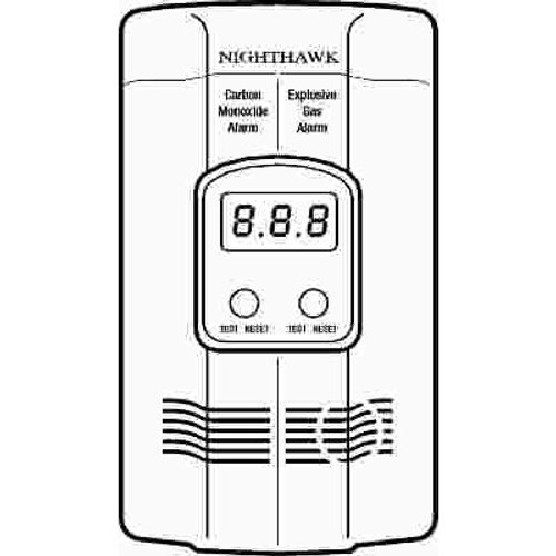 Kidde Plug-In Combination Explosive Gas/Carbon Monoxide Alarm Detector with Battery Back-Up