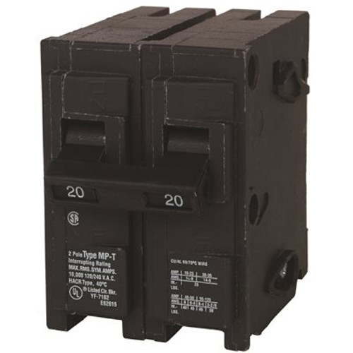Siemens 20 Amp Double-Pole Type QP Circuit Breaker