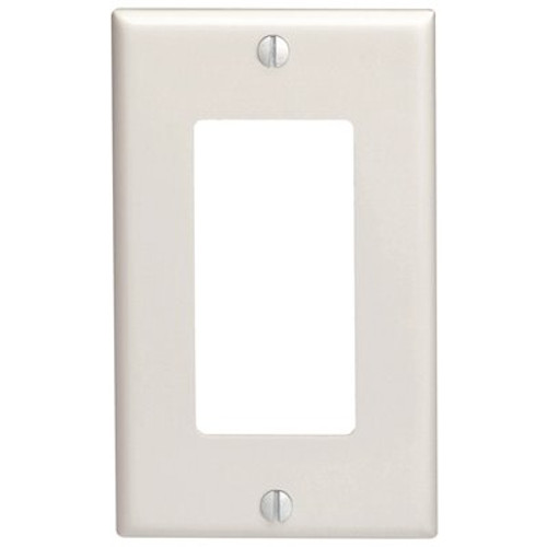 Leviton Decora 1-Gang Wall Plate, White