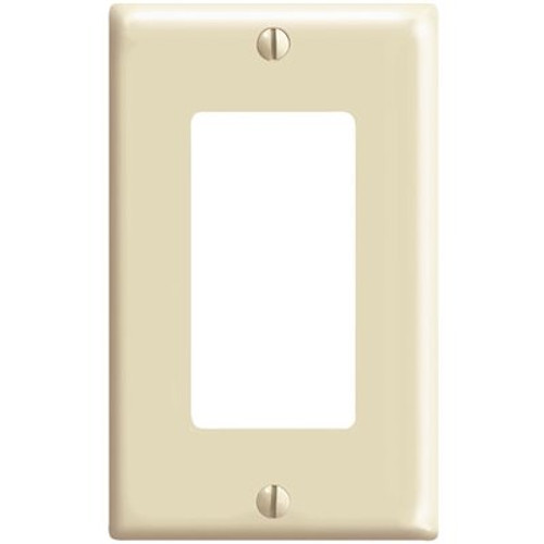 Leviton Decora 1-Gang Wall Plate, Ivory Leviton Decora 1-Gang Wall Plate, Ivory