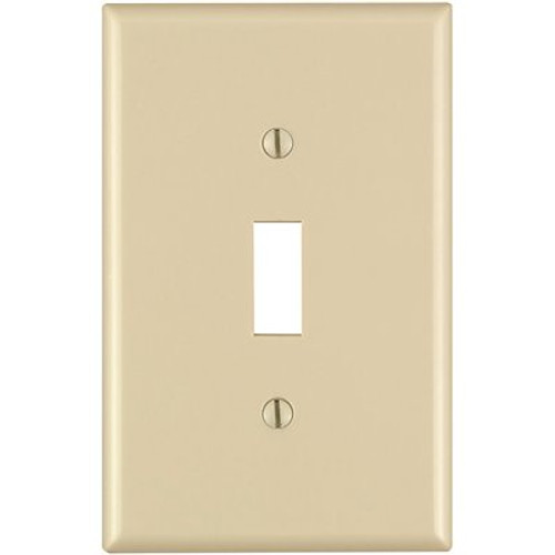 Leviton Ivory 1-Gang Toggle Wall Plate (1-Pack)