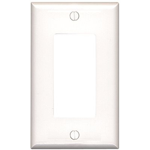 Leviton 1-Gang Decora Midsize Wall Plate, White